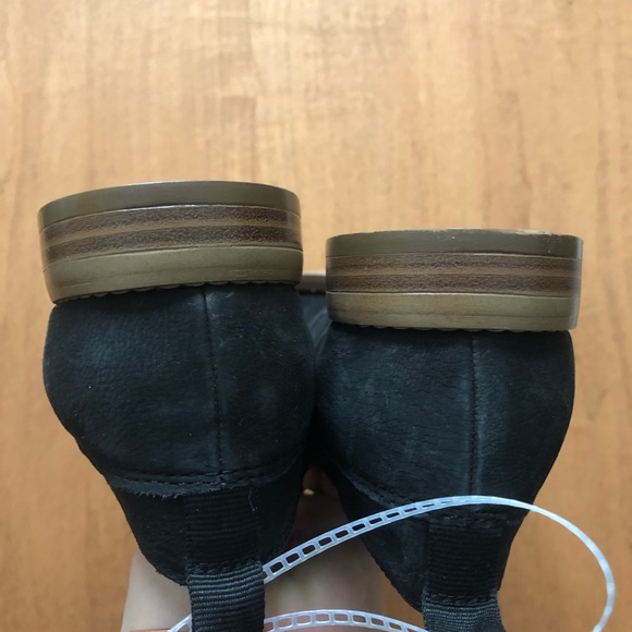 Franco Sarto Size 6 1/2 Black Suede Mules - Picture 3 of 3